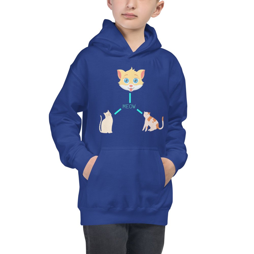 Kids Cats Meow Hoodie